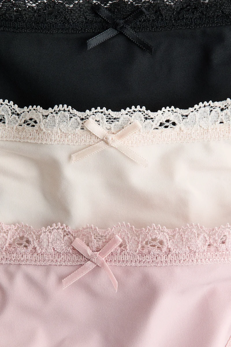 اتش اند ام سروال تانغا ثونغ من المايكروفايبر - عبوة من 3 قطع